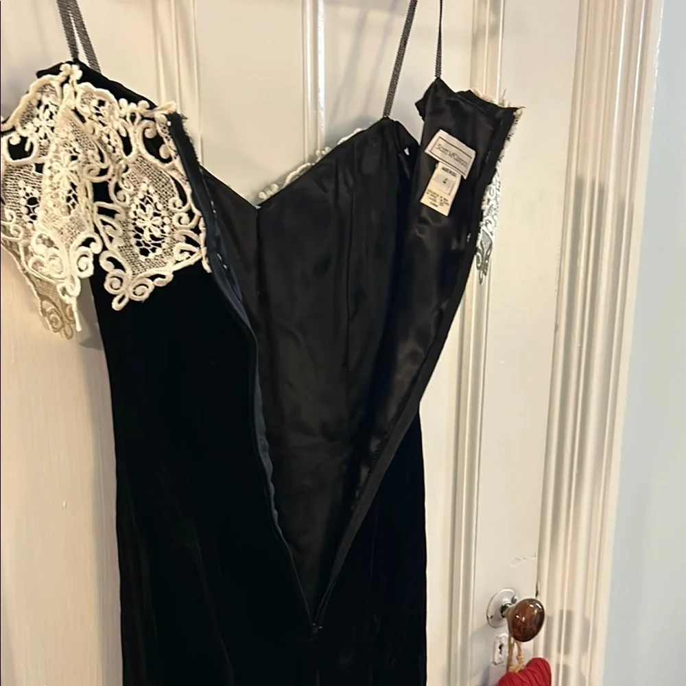 Scott McClintock Black and White High Low Dress - Picture 5 of 10